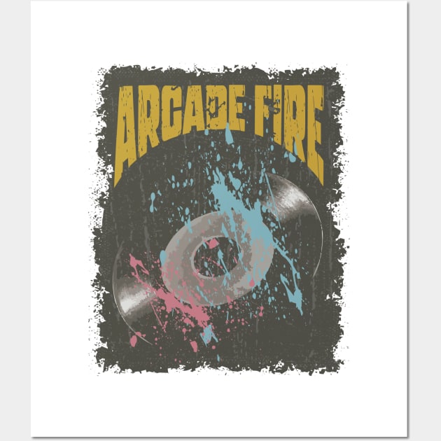 Arcade Fire Vintage Vynil Wall Art by K.P.L.D.S.G.N